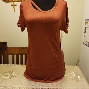 BLUSA GLITZ FASHION W/SLASH NECK